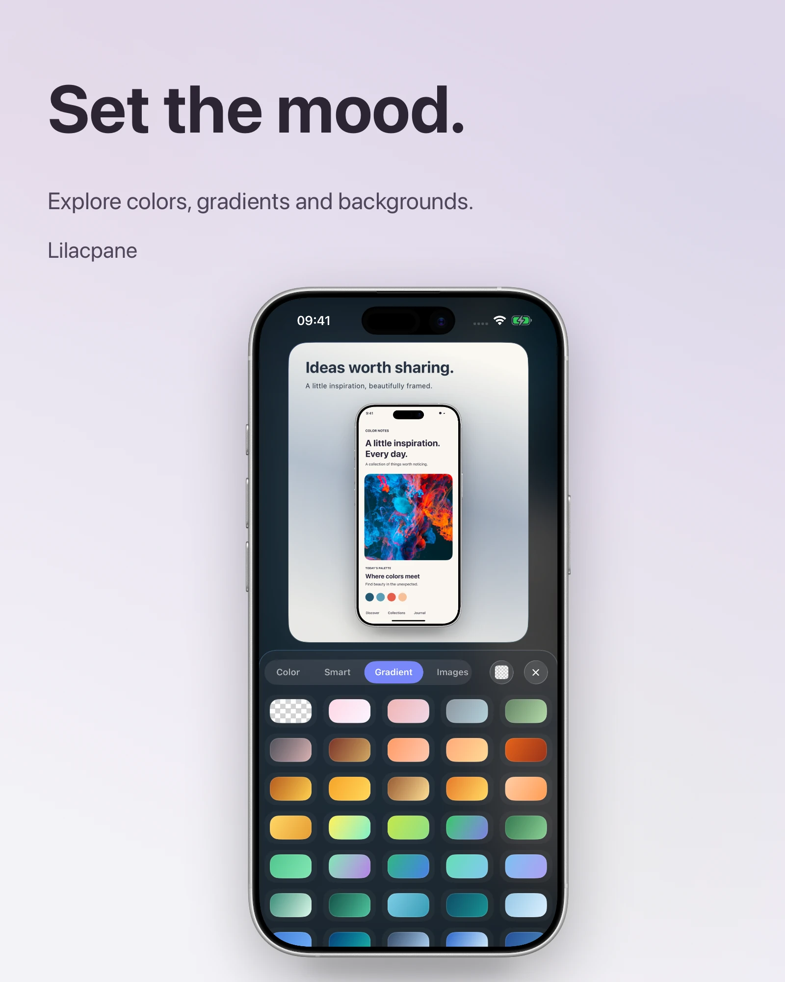 Backgrounds · Set the mood
